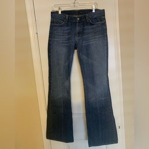 7 For All Mankind Women’s 100% Cotton Medium Wash Bootcut Jeans l 31 l LIKE NEW